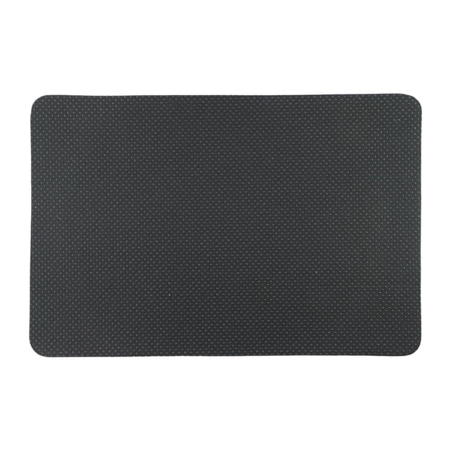 Non Slip Heat Resistant Mat Countertop Protector For Air Fryer, 12 x 17 inches, black with dense silicone non-slip dots for stability and heat insulation. Made of durable felt material, suitable for protecting countertops and moving small appliances like air fryers, coffee makers, or bread makers. A practical kitchen accessory and heat-proof mat.