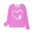 thumbnail image 4 of RXIRUCGD Chemises à Manches Longues pour Filles, Col Rond Mignon, Blouses Décontractées Élégantes (Rose, Taille : 3 Ans), 4 of 5