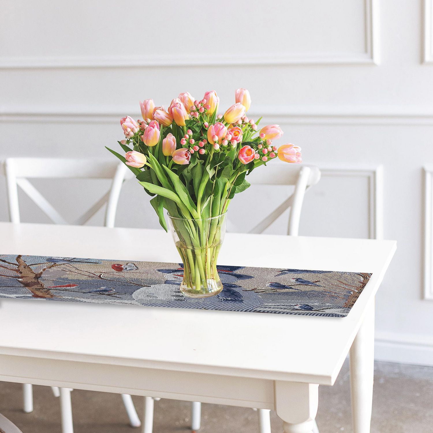 Chemin De Table En Tapisserie Bonhomme De Neige 54"