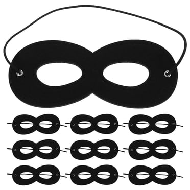 10pcs Superhero Eye Masks For Kids Felt Costume Accessories For Themed Birthday Parties Playful Superhero Props For Dress-Up Cosplay Mask