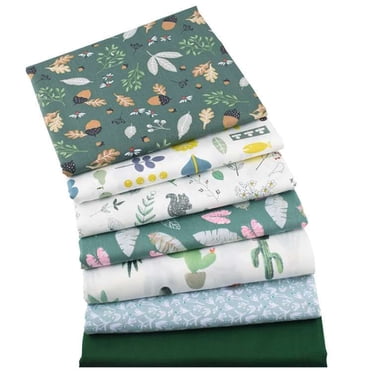 Cotton Fabric Creative Floral Printing Craft Fabric Sewing Fabric for DIY