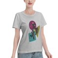 thumbnail image 2 of Women's Basic Short Sleeve T-Shirt Demon Slayer Street Style, 2 of 6