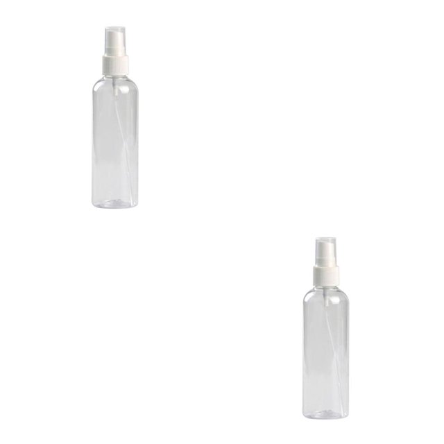 QualitChoice 80ml Portable Travel Transparent Plastic Perfume Empty Small Spray Bottle transparent 100ml 2Set