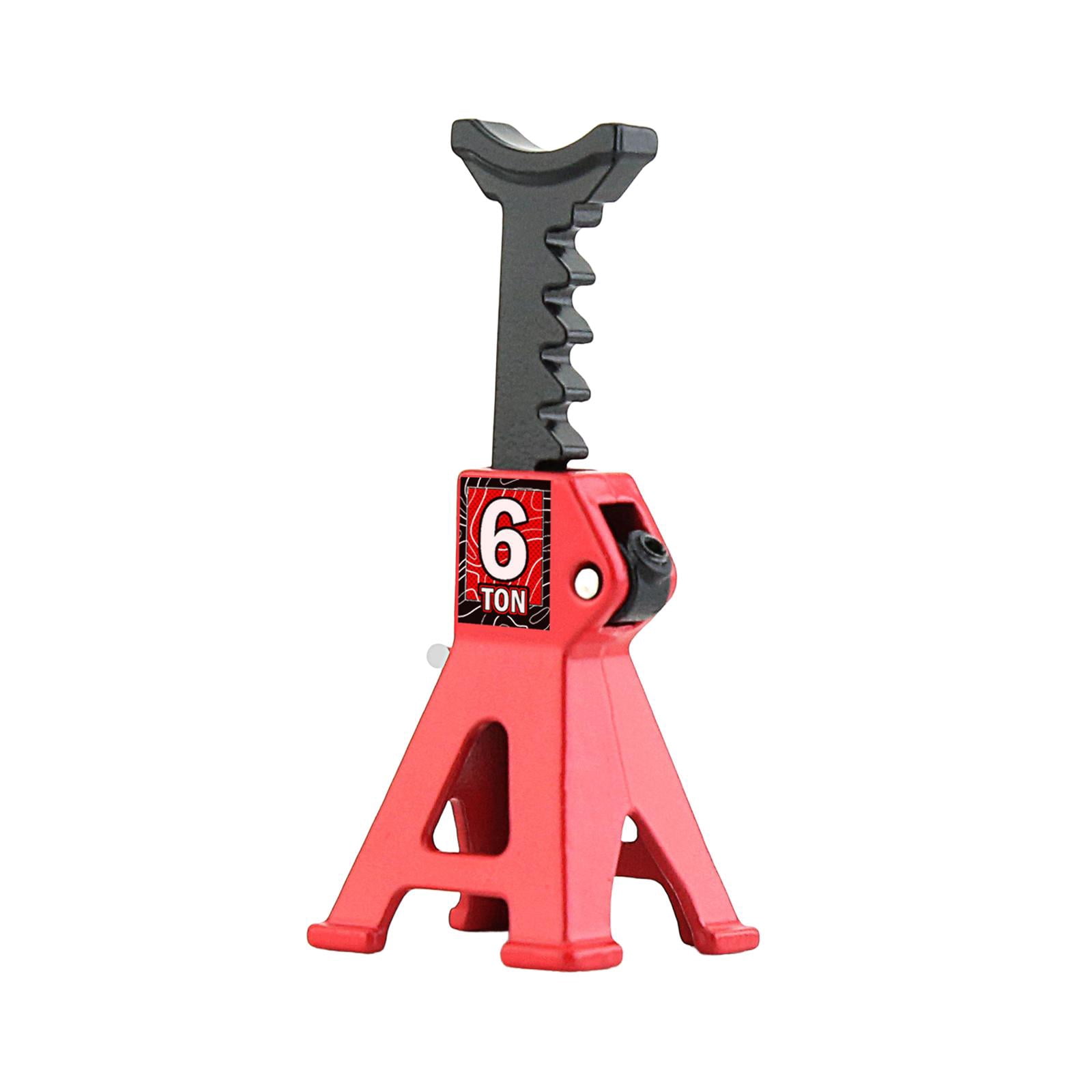 Support de Vérin à l'Échelle de 6 Tonnes, Vérin de Simulation Durable pour Chenillé 1:12 1:18, Rouge
