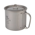thumbnail image 3 of MesaSe Pot de Camping 600 ml Grande Capacité Pot en Titane Portable Tasse d'Eau Polyvalente pour l'Extérieur avec Couvercle Sac en Filet pour Camping Randonnée Activités de Plein Air, 3 of 9