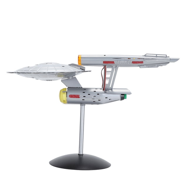 LED Spaceship Model Display, Battery Operated Spaceship Toy with LEDs Toys Outer Space Toy Hobby Space Ship for Home Bedroom Office