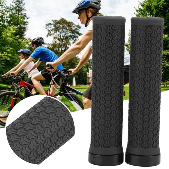 Poignées de Vélo de Montagne Poignées de Vélo Poignées de Guidon de Bicyclette Poignée de Guidon en Alliage d'Aluminium en Caoutchouc Absorbant les Chocs Poignées Antidérapantes de Bicyclette avec Anneau de Verrouillage de Qualité Aérienne
