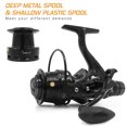 thumbnail image 3 of 9+1BB Speed Ratio Fishing Reel with Dual Brake System Smooth Spinning Reel with Dual Spool Interchangeable Handle Fishing Tackle, 3 of 7