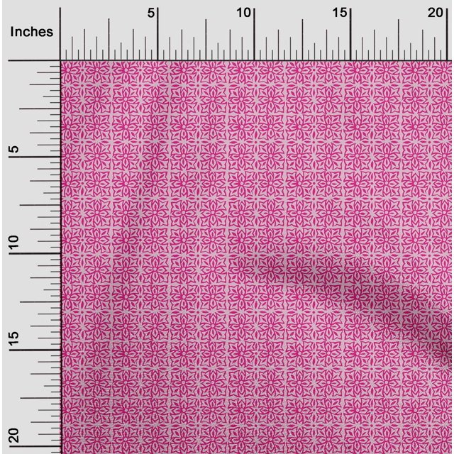 oneOone Cotton Flex Fabric Floral Block Decor Fabric Printed BTY 40 Inch Wide