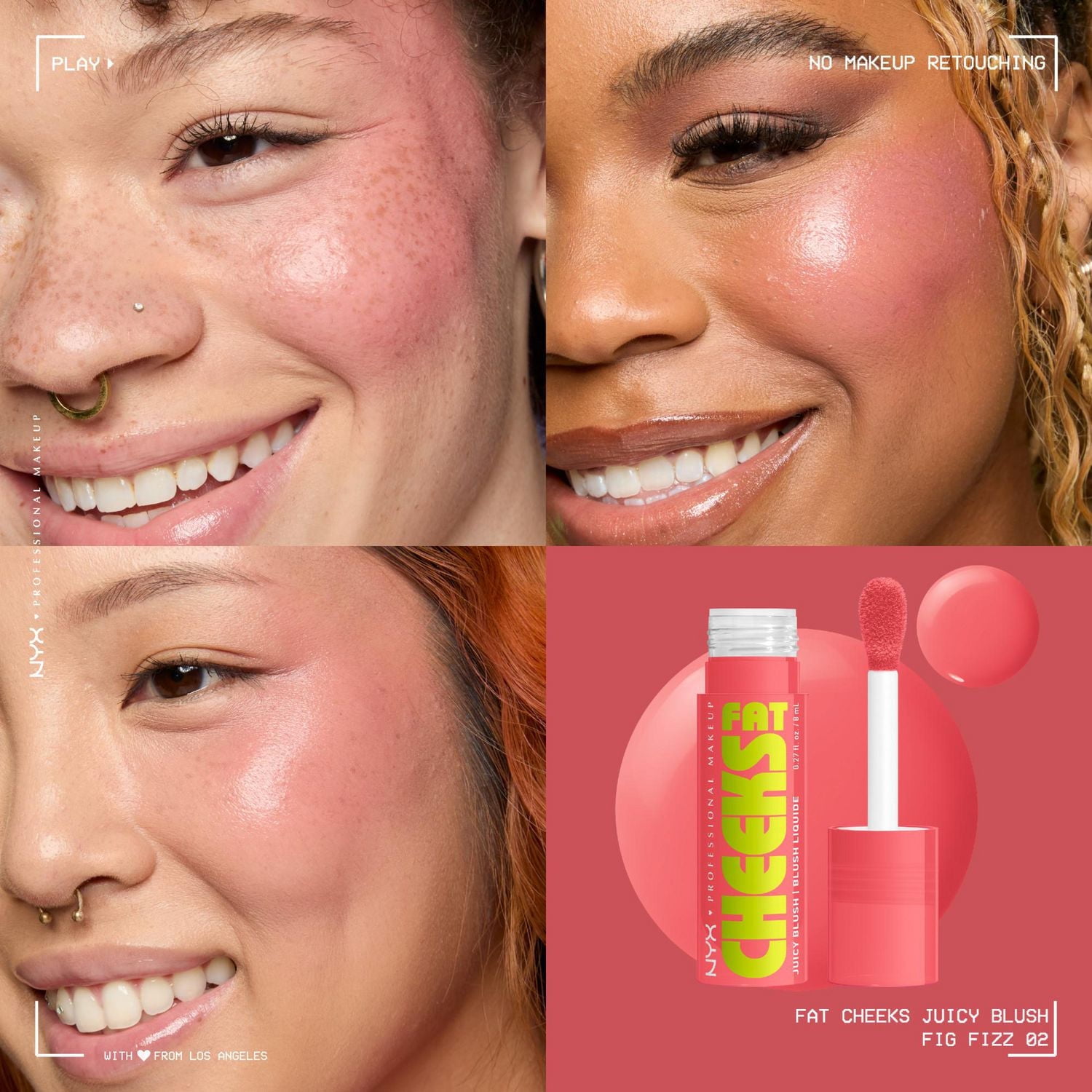 NYX Professional Makeup Fard à joues liquide Fat Cheeks
