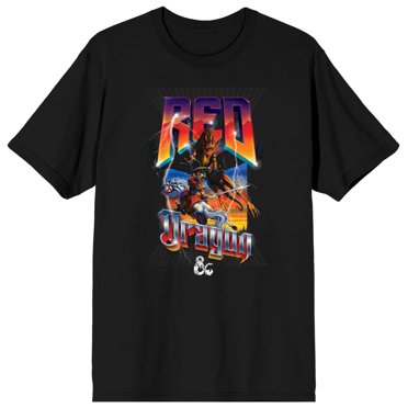 Dungeons & Dragons Red Dragon Men's Black T-shirt 
-XL