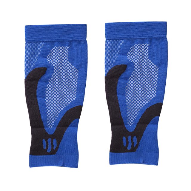 2X Manchons de Compression pour Mollet de Sport Attelle Tibiale Soutien Orthèses de Compression TG en Matériau nylon Bleu. Convenant aux Hommes et aux Femmes, Ces Manchons Respirants et Durables Améliorent la Stabilité du Mollet pendant le Sport, Réduisent l'Enflure et Soulagent les Symptômes de l'Attelle Tibiale. Idéal pour l'Entraînement de Poids et la Récupération. Comprend une Paire (2 Pcs).