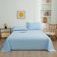 thumbnail image 1 of Birdeem Queen Size Bed Sheet Set with Pillowcases, 3-Piece Polyester Deep Pocket Sheets, Easy Care Wrinkle Free Solid Color Bedding, Fits Mattress Up to 16 Inches, 1 of 9