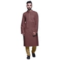thumbnail image 2 of Atasi Kurta Imprimé pour Hommes Col Mandarin Popeline de Coton Kurta Chemise Décontractée, 2 of 7