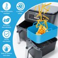 thumbnail image 4 of 2 Pack Air Fryer Silicone Pots, Reusable Rectangle Food Grade Replacement Silicone Air Fryer Bowl, 4 of 7