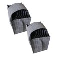 thumbnail image 1 of Oleegame 2PC RV Dining Tray Rack Camping Cutlery Storage 8 Dining Trays Or 6 Cups Bags With Cup Holders RV Glass Tray Cabinet Glass Cup Cutlery Storage Kitchen Tools (dining Tray Rack) Gray, 1 of 9
