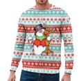 thumbnail image 4 of PMUYBHF Homme Chandail à Capuchon pour Homme Noir Hommes Automne et Hiver Décontracté Tendance Noël Imprimé Chandail à Capuchon Col Rond Chandail Molletonné Homme Chandail à Capuchon Graphique, 4 of 4