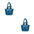 thumbnail image 1 of Baohd Larger Capacity Tote Bag With Big Opening For Easy Access Books Crossbody Bag blue 2Set, 1 of 6