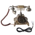 thumbnail image 2 of Epoxy Resin Classical Telephone, Turntable Dial Landline Telephone, Vintage Archaistic Landline Telephone, European Telephone, Decoration For Home, Office, 2 of 8