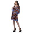 thumbnail image 3 of Moomaya Robe d'Été pour Femmes, Grande Taille, Kimono Aguichant Imprimé, Mini-Robe, 3 of 6