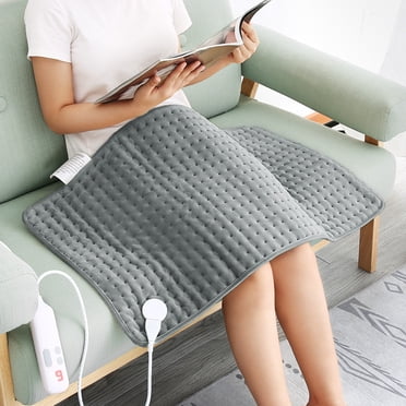 Heating Pad for Full Body, 18''x33'' Extra Large with 2 Hours Timer, Gray