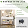 thumbnail image 4 of Classic Retro Style Console Table with Three Top Drawers and Open Style Bottom Shelf for Entryway, Hallway and Living Room, 4 of 8