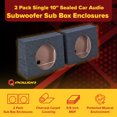 thumbnail image 2 of QPower QTW10 Caisson de Basses Audio de Voiture Scellé 10 Pouces 2 Pack, 2 of 7