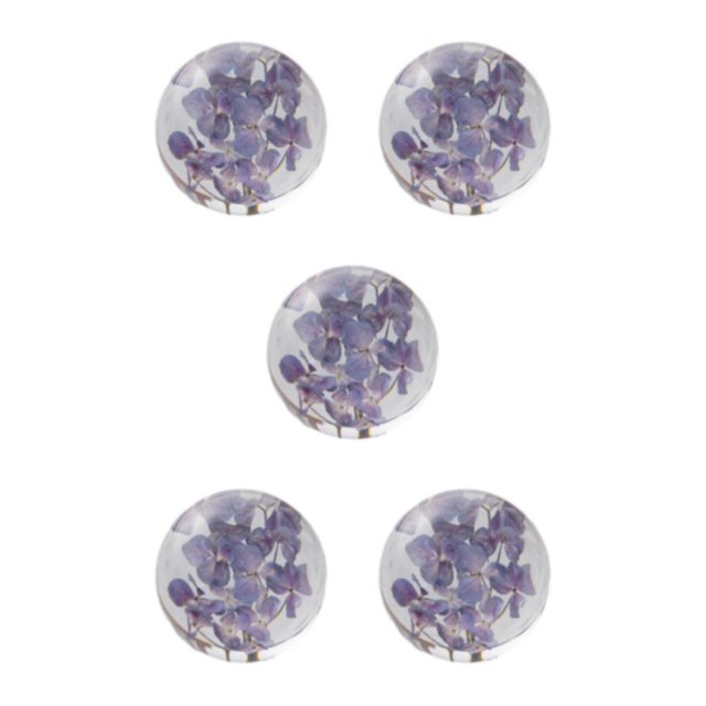Baohd Exquisite Flower Crystal Ball Adding Elegance To Space Easily Portable Hydrangea purple 8cm 5Set