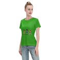 thumbnail image 4 of T-Shirt Basique à Manches Courtes pour Femmes une Pièce, 4 of 6