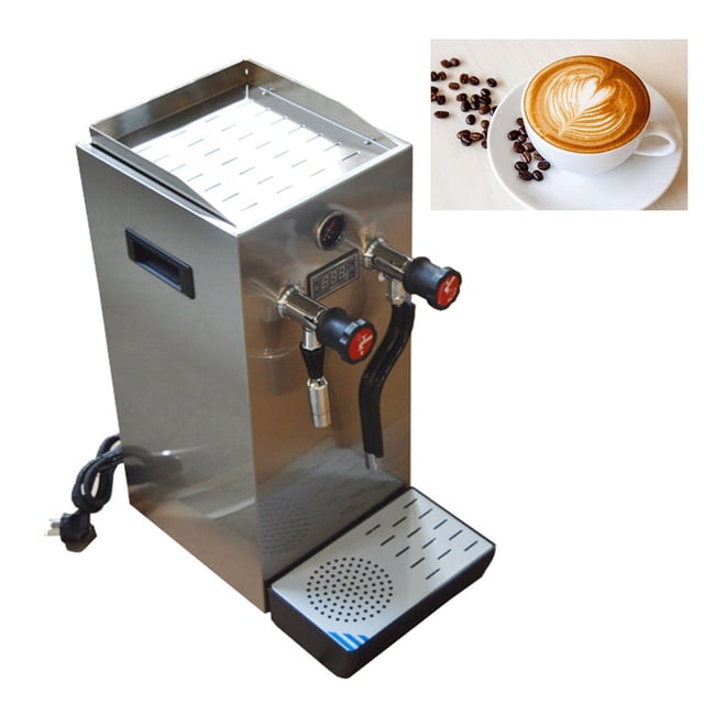 PreAsion 12L Milk Frother Steam Boiling Water Frothing Machine Stainless Steel 220V