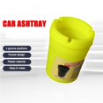 thumbnail image 2 of Portable Car Ashtray with Funnel Lid - Detachable Automotive Cigarette Receptacle Container - Plastic Cup Vehicle Organizer, 2 of 9