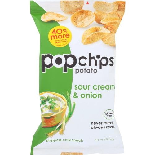 Popchips Chip Sour Cream & Onion, Case of 12 X 5 Oz