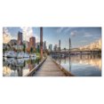 thumbnail image 2 of Marina Along the River - Landscape Photography Canvas Print, 2 of 3