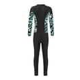 thumbnail image 4 of Kvysinly 2Pcs Girls Rash Guard Swimsuit UPF 50+ Swimming Costume Kids Long Sleeve Rash Shirts Legging Set Black 8, 4 of 7