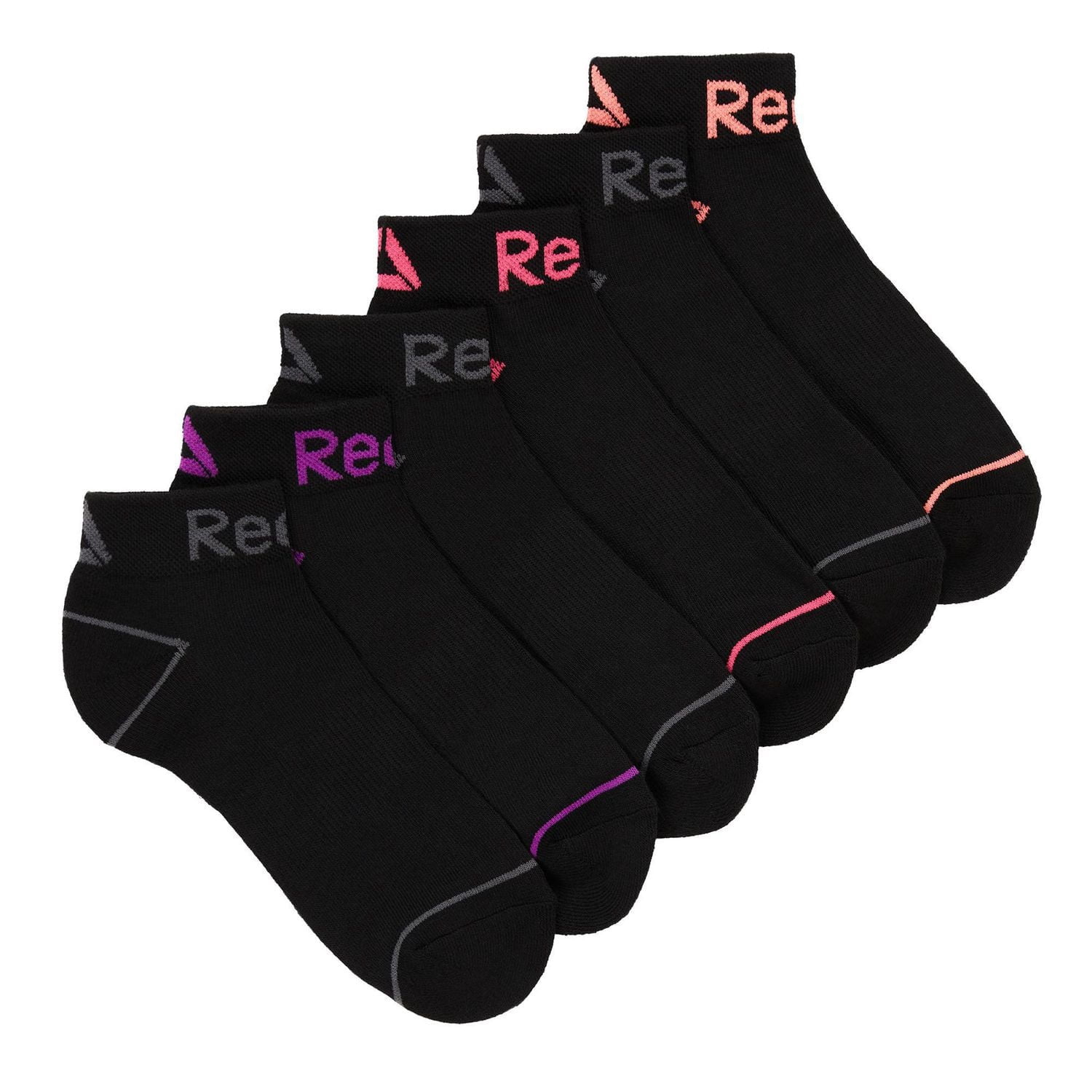Reebok 6Pk Qtr Cushion