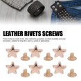 thumbnail image 3 of Leather Rivets Screws Set Zinc Alloy Star Rivets and PH Screws for Leathercraft Projects Belts Handbags Shoes Clothing 50 Sets, 3 of 7