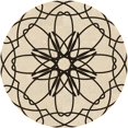 thumbnail image 1 of Ahgly Company Tapis Rond Lavable en Machine Intérieur Transitionnel Beige Blé, 4 Pieds Rond, 1 of 7