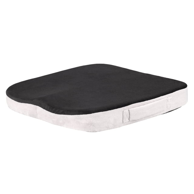 Transemion Coussin de Siège - Haute Résilience et Grand Application Grand Coussin en Mousse à Mémoire de Forme pour Chaise 1gris+doublure 40*40*6cm 1ensemble