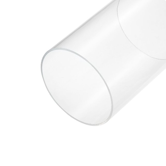 Unique Bargains Tube Rond Rigide transparent en Acrylique avec Diamètre Intérieur de 105 mm et Diamètre Extérieur de 110 mm, Mesurant 6 Pouces de Longueur. Fabriqué en Matériau PMMA durable, Ce Tube transparent Offre une Haute Transmission de la Lumière et une Résistance aux Impacts. Convient à l'Utilisation dans les Lampes, Lanternes, Systèmes de Refroidissement par Eau et Projets de Bricolage. la Conception Transparente Permet une Visibilité du Flux de Liquide Lorsqu'elle Est Utilisée pour le Transport de Liquides.