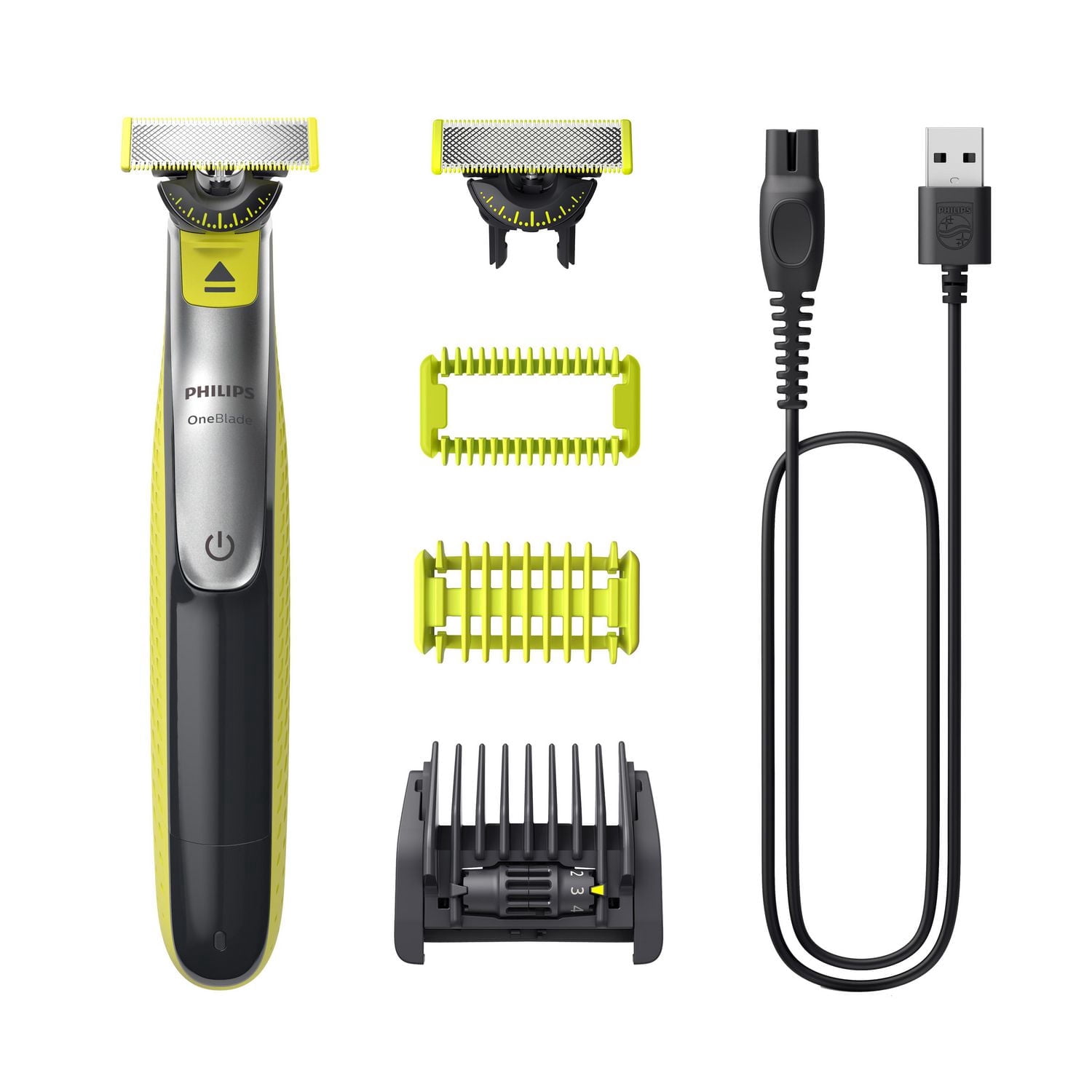 Philips OneBlade 360 Face & Body, Wet & Dry, Trim, Edge & Shave with the 5-in-1 Adjustable Comb and Body Comb, QP2834
