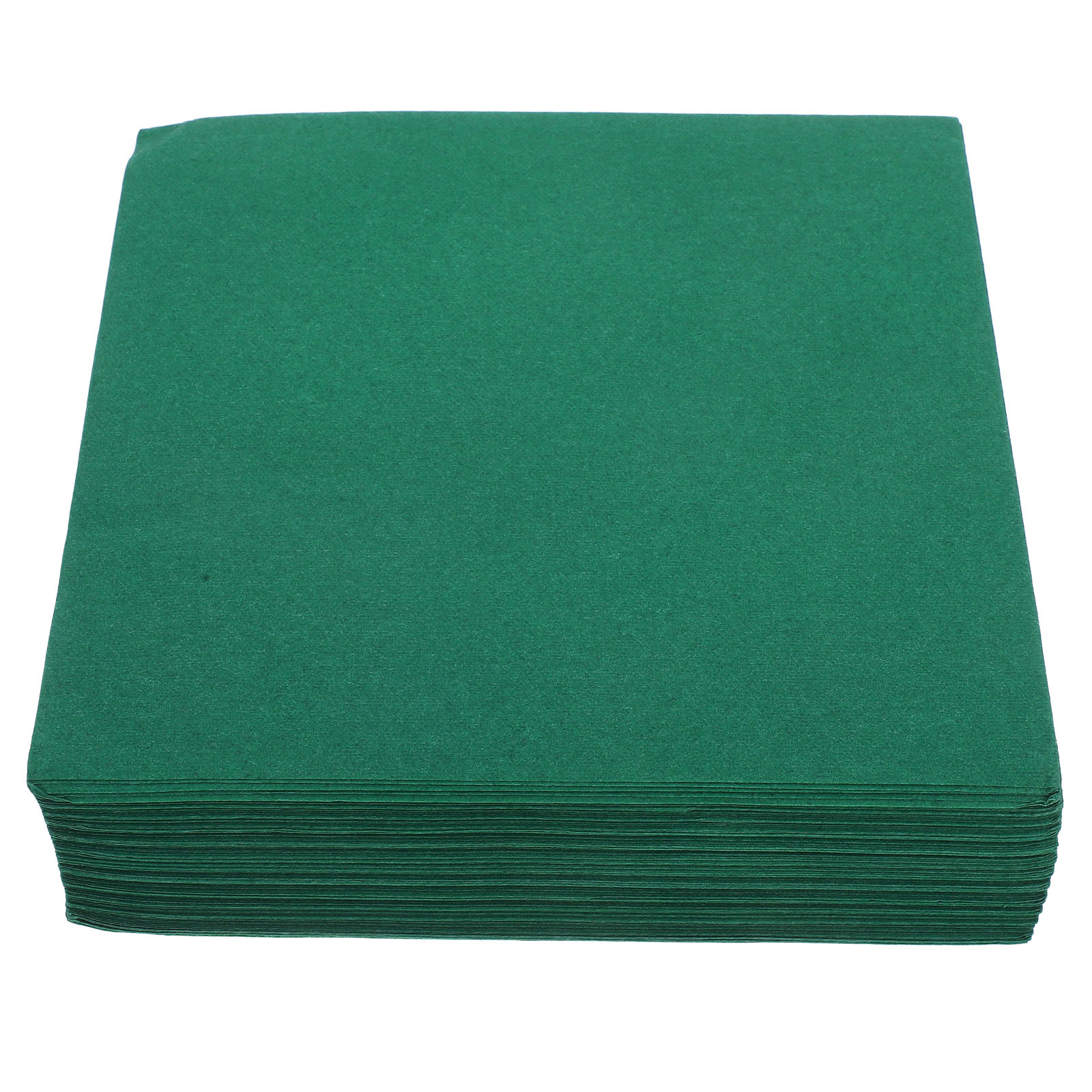 RUNROTOO 50Pcs Premium Dark Green Disposable Paper Guest Towels Made from Natural Wood Pulp for Events