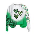 thumbnail image 4 of Chemises pour Femmes Col Rond Imprimé Fête de la Saint-Patrick Manches Longues Chandails en Molleton Fête de la Saint-Patrick Chemises pour Femmes, 4 of 4