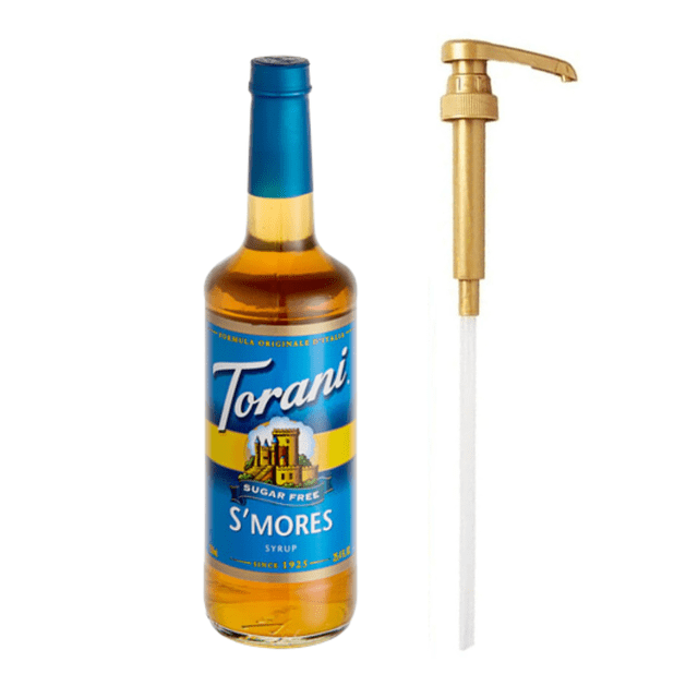 Torani Sugar-Free S'mores Flavoring Syrup Plastic 750 mL Bonus Squeeze Pump