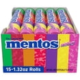 thumbnail image 2 of Mentos Rouleau de Bonbons à la Menthe Moelleux, Arc-en-Ciel, Rouleaux de 1,32 oz (Lot en Vrac de 15), 2 of 7