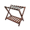 thumbnail image 3 of Langgg Folding Luggage Rack Suitcase Stand Multifunctional Sturdy with Nylon Straps Brown 68x45x55cm, 3 of 6