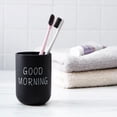thumbnail image 4 of Bathroom Toothbrush Circular Cup Simple Plain Cup Couple Tooth Cup Good Morning, 4 of 6