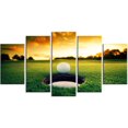 thumbnail image 3 of Design Art Golf Ball near Hole Landscape Artwork Canvas Print, 3 of 3