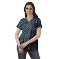 thumbnail image 2 of Moomaya Chemise Tunique Style Enveloppant pour Femmes en Coton Décontracté Col Classique Boutonné, 2 of 6