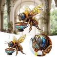 thumbnail image 2 of Capteurs de Soleil Ornements de Jardin Animaux d'Extérieur Capteurs de Soleil pour Fenêtres Ornements de Jardin Capteurs de Soleil d'Extérieur pour Fenêtres Capteurs de Soleil Ornement Ornement Suspendu Verre Rideau en Acier Vitrail Fenêtre, 2 of 4