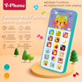 thumbnail image 3 of Clearance! JMYHOAM Smart Phone Toy Play Cell Phone Recharable Mobile Cellphone With LED Educational Machine For Baby Kids Birthday Gifts, 3 of 8